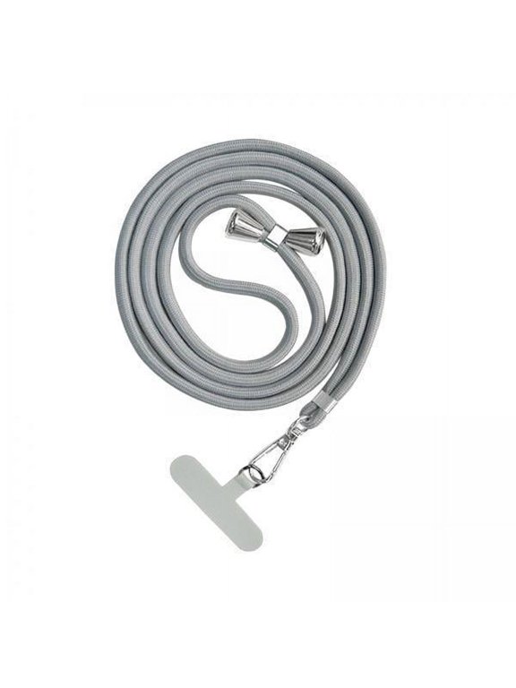 2xPhone Lanyard Crossbody Tether Tab System for Hiking Climbing Cycling Light Gray 2 Pcs