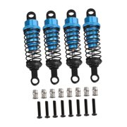 MERIGLARE 4 Pieces Hydraulic Shock Absorbers for RC Car RC Shocks 55mm Upgrade Parts 1/12 1/16 Scale Dampers for MN168 MN82 B16 B14 B36 , Blue