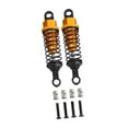 thumbnail image 1 of MERIGLARE 4x Shock Absorbers 1/12 1/16 Scale Metal Replacement Sturdy Upgrade Parts 55mm Dampers RC Shocks for D90 MN82 MN98 MN99S C24 , Gold, 1 of 8