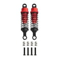 thumbnail image 1 of MERIGLARE 4x Shock Absorbers 1/12 1/16 Scale Metal Replacement Sturdy Upgrade Parts 55mm Dampers RC Shocks for D90 MN82 MN98 MN99S C24 , Red, 1 of 8