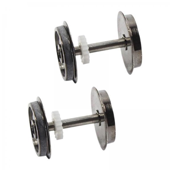 MERIGLARE 4x2Pcs Metal DC Wheels Spare Part HO Scale Wheel for 1/87 Railway Modification