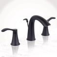 thumbnail image 1 of Miseno Mno311l Bella 1.2 GPM Widespread Bathroom Faucet - Black, 1 of 5