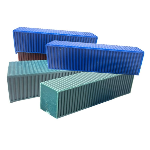MERIGLARE 5 Pieces Miniature Container Models Diorama Kits Simulated Crafts Shipping Cargo Box Toys for Sand Table Scene Gaming Terrain L