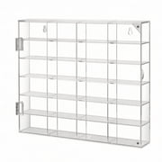 MERIGLARE 6 Pack Acrylic Wall Display Case for 164 Diecast Model Cars Clear Dustproof Storage Box for Hobby Room Office Organization