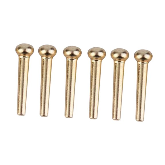 MERIGLARE 6Pcs Guitar Bridge Pins, String Pegs, Professional, Small, Sturdy String Fixing Tool Endpin for Acoustic Guitar Parts Replace