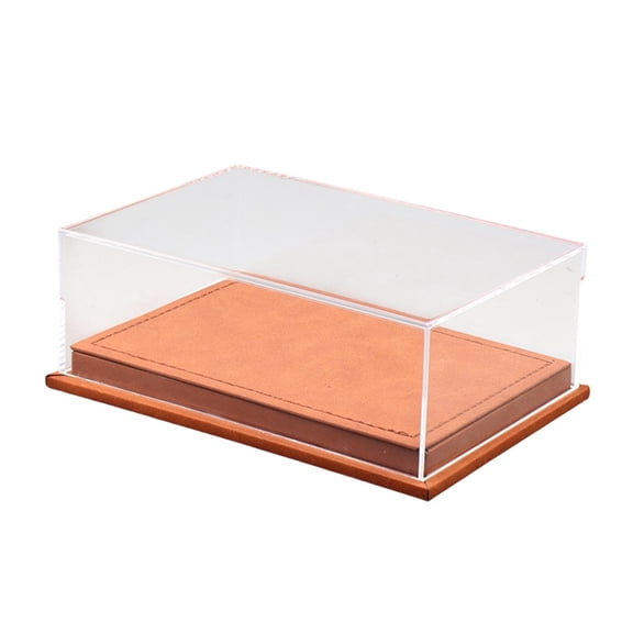 MERIGLARE Acrylic Model Car Display Case Display Box 1/64 Countertop Multipurpose Showcase Storage Box for Model Vehicles Toy Cars Arts Brown