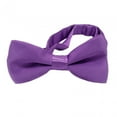 thumbnail image 1 of MERIGLARE Adjustable Bow Ties Kids Bow Tie Solid Color Polyester Versatile Pre Tied Bow Tie Neck Bowties for Anniversary Prom Birthdays Purple, 1 of 8