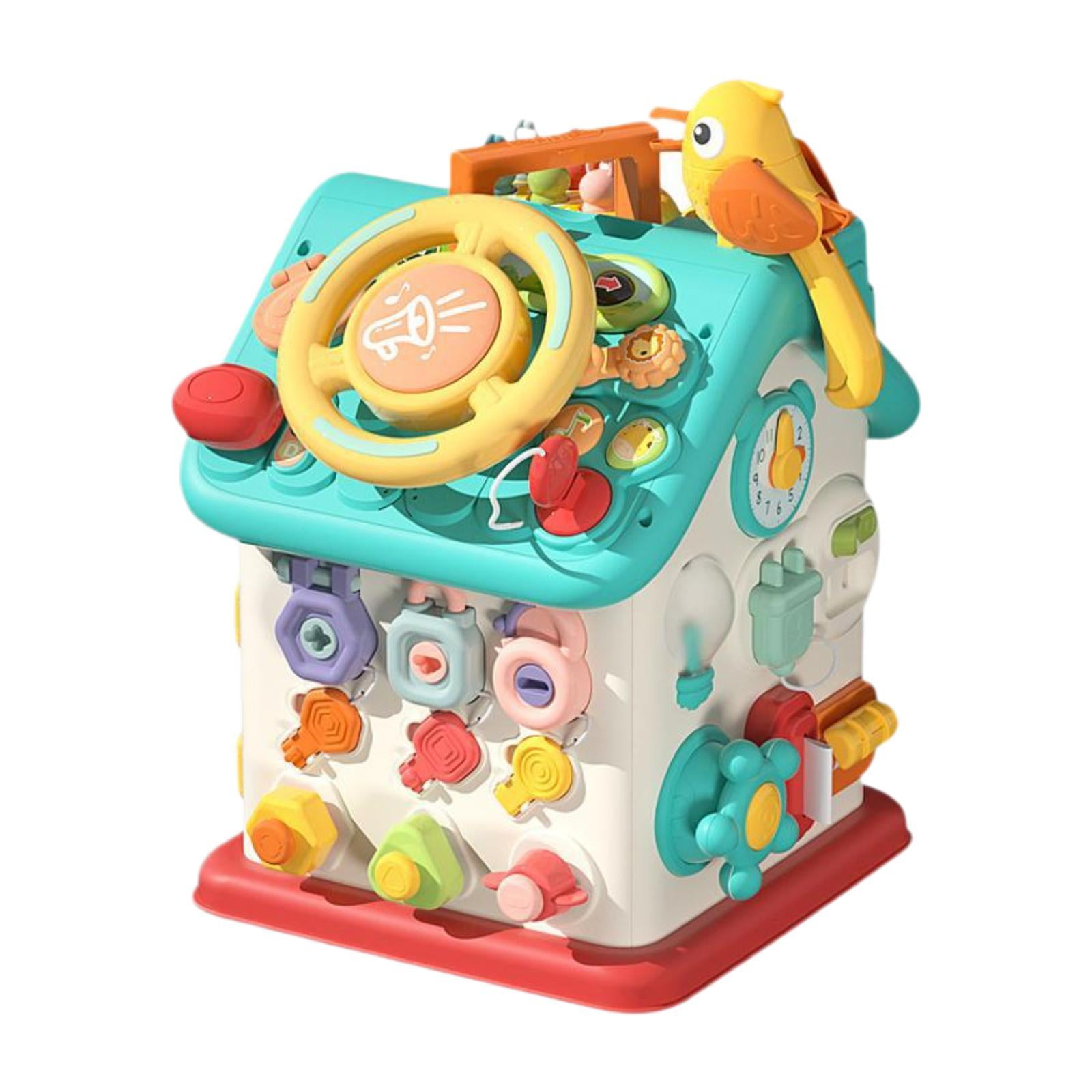 Busy Board Activity Cube – Sensorisches Lernspielzeug Für Kleinkinder – Vielseitiger Beschäftigungswürfel Busy Board Activity Cube – Sensorisches Lernspielzeug Für Kleinkinder – Vielseitiger Beschäftigungswürfel