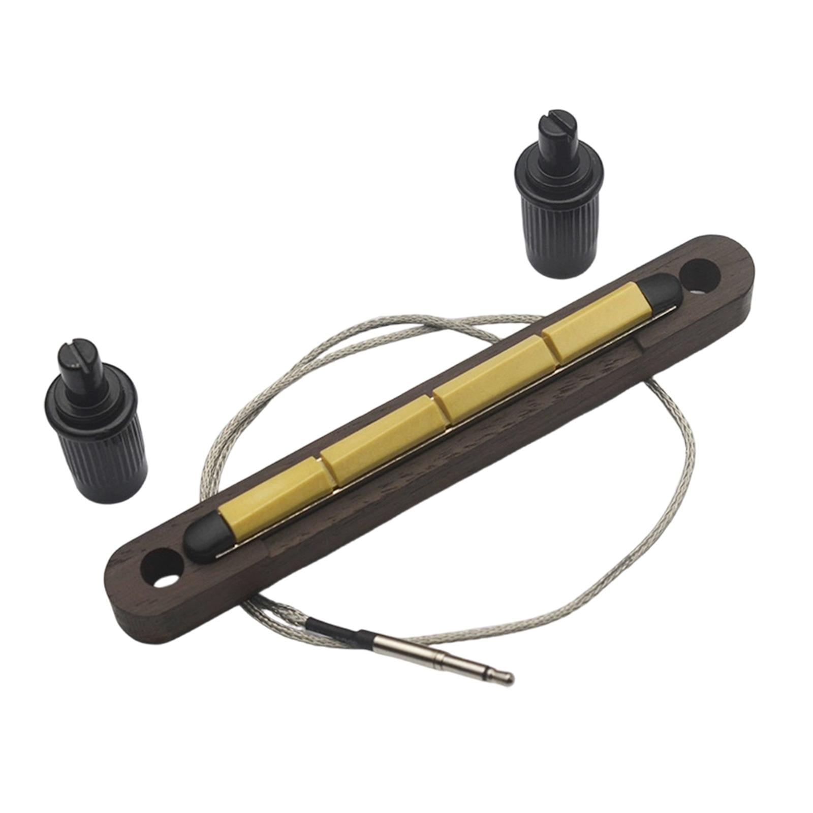MERIGLARE Bass Pickup Acoustic Bass Piezo Pickup Bridge Saddle Pickup Strip 2.5mm Jack Connection Instrument Replacement for Musicians Rehearsal Room Recordings 4 string