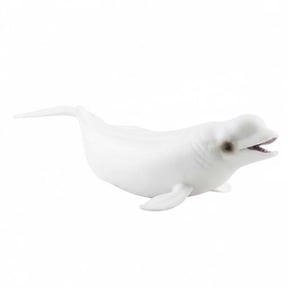 MERIGLARE Beluga Whale Figure Marine Mammal Model Animal Statue Realistic Simulation Function for Marine Themed Lessons Collections
