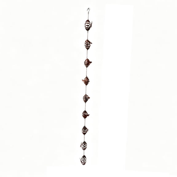 MERIGLARE Chain Metal Pouring Cups for Downspout Rainwater Diverting Outdoor Bird Bath Hanging Chain Gutter Water Collection Functional Drainage Easy