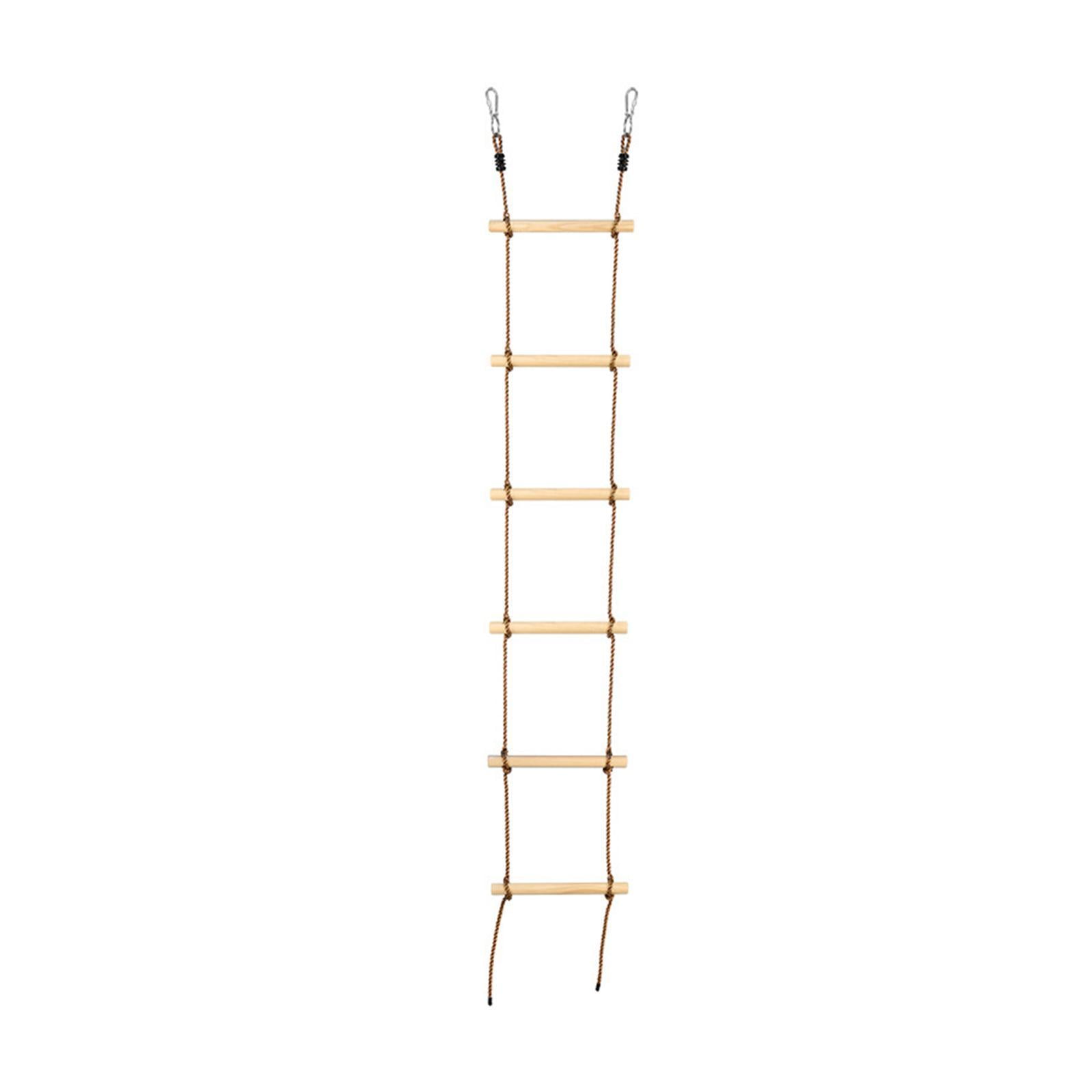 MERIGLARE Climbing Ladder Hanging Rope Ladder 6 Sections Treehouse ...
