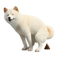 thumbnail image 1 of MERIGLARE Dog Figurine Animal Sculpture Collectible Car Dashboard Decoration Shiba Inu Statue for Living Room Desk Shelf Fireplace White, 1 of 8