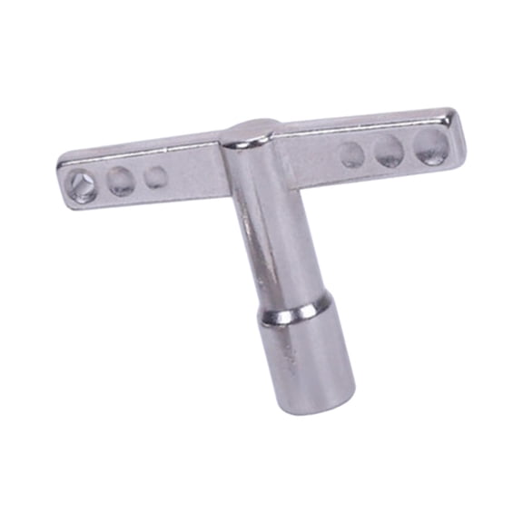 MERIGLARE Drum Tuning Key Drum Wrench Easy to Use for Parties and Drum Enthusiasts Drill Bit Metal Universal Sturdy Percussion Hardware Tool T shape with hole