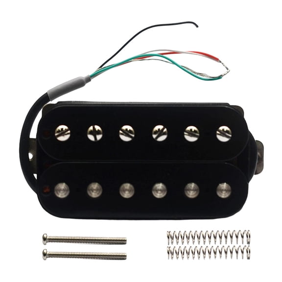 MERIGLARE Electric Guitar Pickup Set includes Double Coil Humbucker Pickup for Professional Musicians Supports Coil Split Easy Installation Instrument Spare Part suitable for guitar Neck 50mm