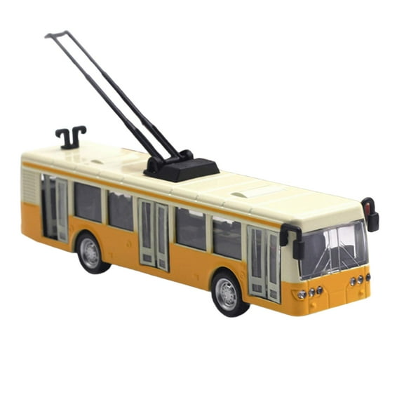 MERIGLARE Electric Tram Model 1/90 Collectors Gift Decorative Collectible Vehicles Toy Yellow