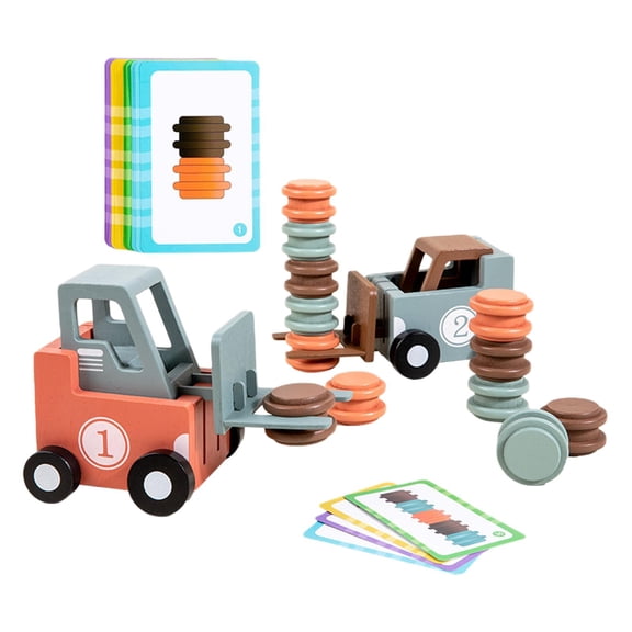 MERIGLARE Forklift Toy Fine Motor Toy Training Respond Abilities Forklift Transport Game Engineering Vehicle Transport for Children Boys