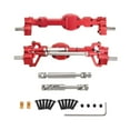 thumbnail image 1 of MERIGLARE Front and Rear Axle Set Metal Front Rear Axle Assembly Set RC Car Axles for JJRC C8815 RC Car Model 1/10 DIY Accessory Red, 1 of 8