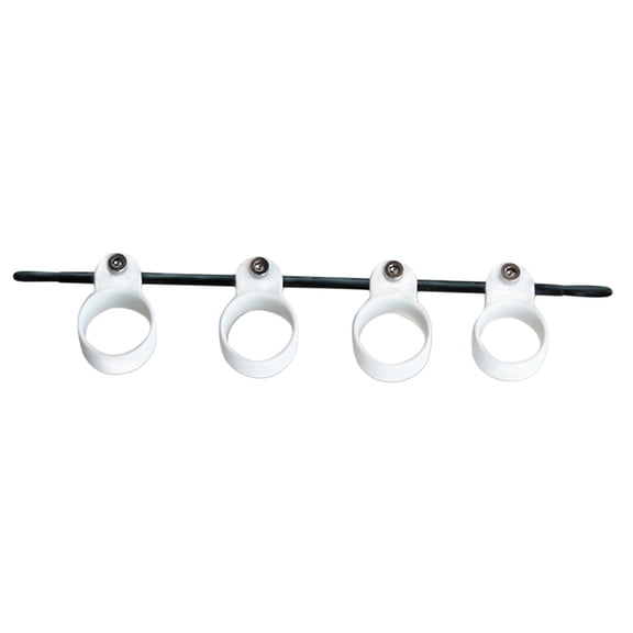 MERIGLARE Grip Strength Trainer Finger Strengthener Hand Exerciser Device Extender Gripper Hand Grip Strengthener Piano Finger Expander White and L