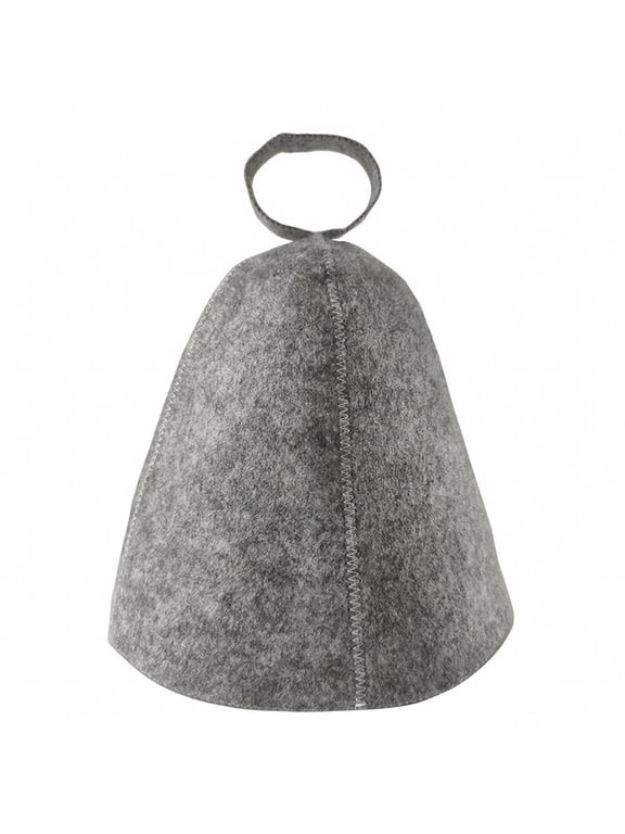 Insulating Felt Sauna Hat Heat Shield Spa Bath Cap with Loop for Hair Scalp Care