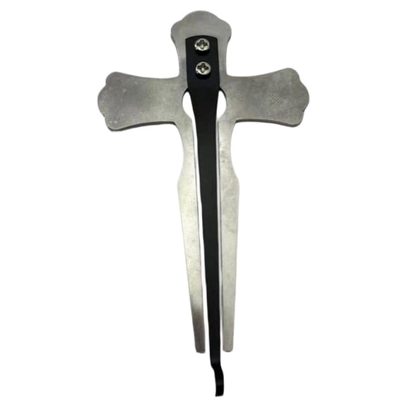 MERIGLARE Jaw Harp Folk Musical Instrument, with Crisp Sound Lightweight, Sturdy, Metal, Compact Traditional for Beginners Ethnic Mouth Cross Design