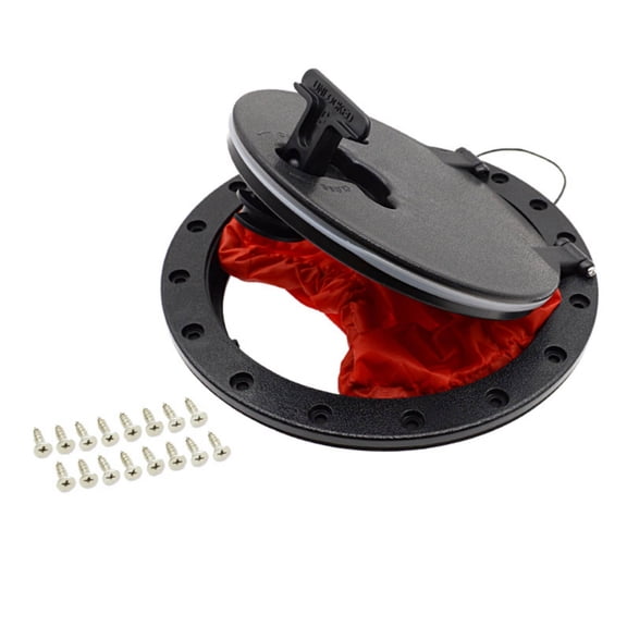 MERIGLARE Kayak Compartment Hatch Round Lid Storage Bag Durable ABS Lockable Design for Security Ideal for Fishing Kayak Users