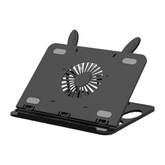 MERIGLARE Laptop Stand for Desk with 360 Rotating Base Multifunction Compatible 10-15.6" Laptops Cooling Computer Notebook Stand Holder Black