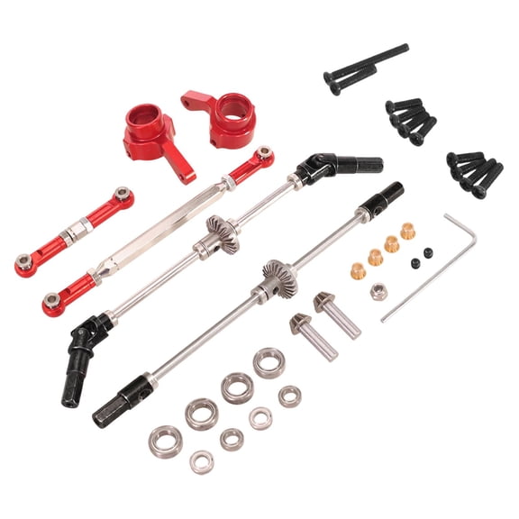 MERIGLARE Metal Front & Rear Gear Bridge Axle Car Parts High Performance Upgrade Accessories for 1/12 MN78 MN82 LC79