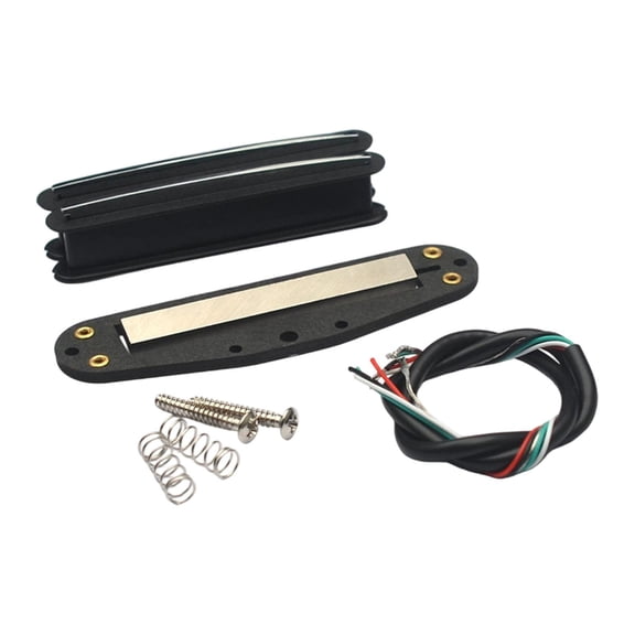 MERIGLARE Mini Humbucker Pickup High Output Compact Lightweight Easy to Install Sturdy Accessories for Electric Guitar Black