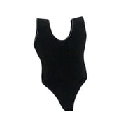 MERIGLARE Miniature Figure Swimsuit 1/12 Scale Doll Costume Female Action Figure Clothing Bodysuit High Elastic Cloth Suitable for Collection Poolside Scene Dis Black