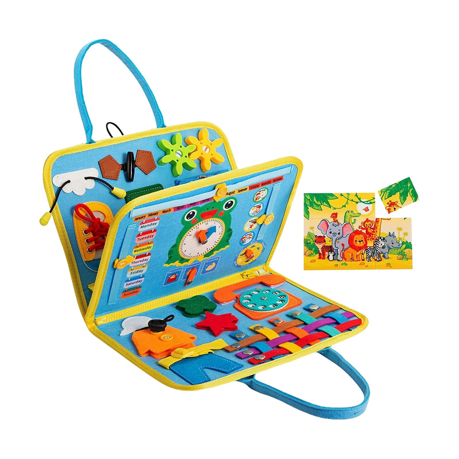 MERIGLARE Montessori Toy Busy Board Hand Eye Coordination Early Educate