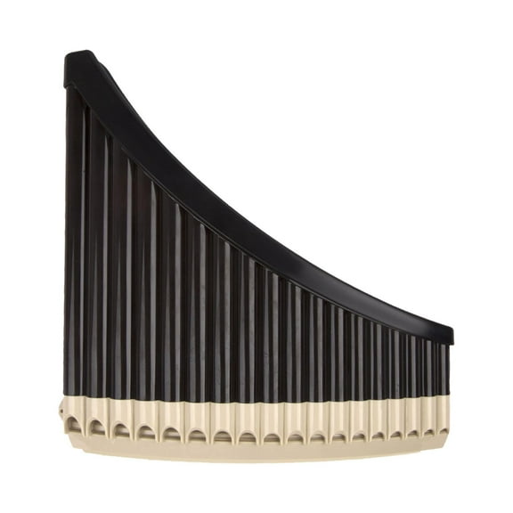 MERIGLARE Pan Pipe Instrument Key of Musical Instrument, Woodwind Instrument, Sliding Mouth Blowing Pan Pipe for Instrument Builder 18 Pipes brown