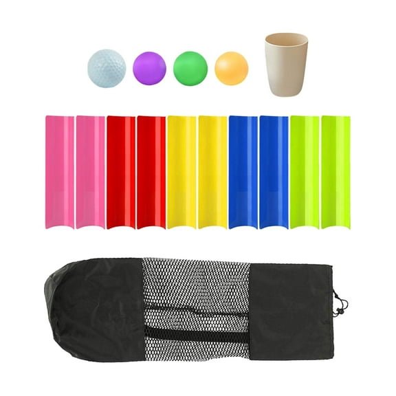 MERIGLARE Pipeline Team Building Challenge Game with Storage Bag Build Teams Portable Golf Balls Pipe Challenge for Kid Sports Day Work 30cm
