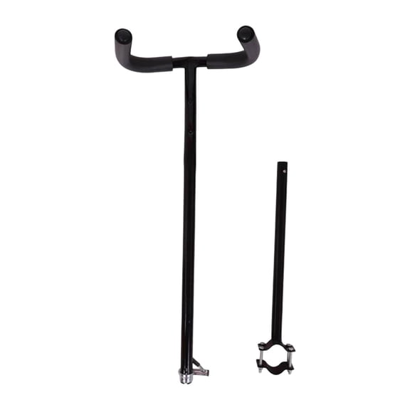 MERIGLARE Push Handle Extension Armrest Bar Detachable Handlebars Extenders Strollers Push Rod Extension Handle Replacement Universal Push Bar Accessories Comfortable Iron Sponge Material Black