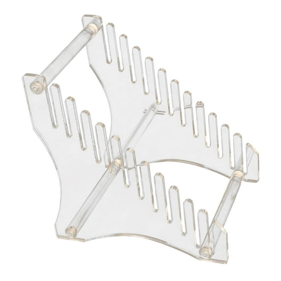 MERIGLARE Record Stands Holder Albums CD Holder Stand Acrylic Durable Groove Sturdy Multi Use Home Office File Shelf Rack Display Shelf clear