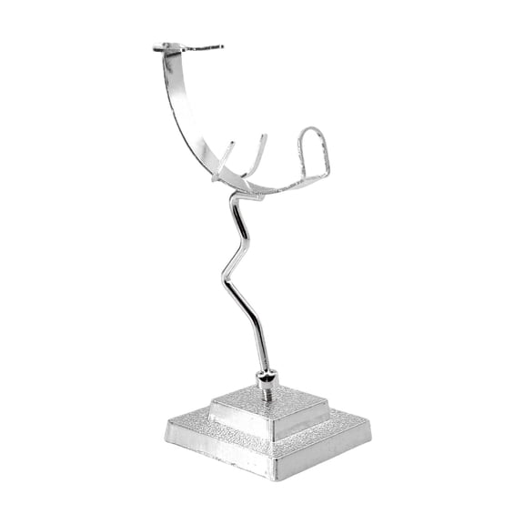 MERIGLARE Rock Display Stand Ornament Photo Props with Base for Desktop Indoor Holiday argent