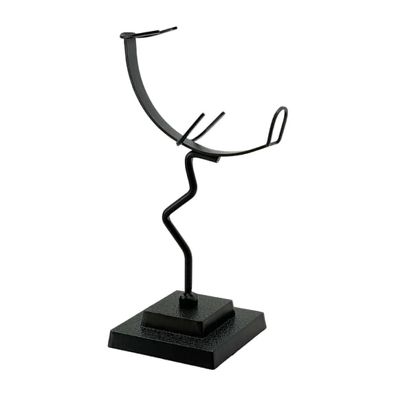 MERIGLARE Rock Display Stand Ornament Photo Props with Base for Desktop Indoor Holiday black