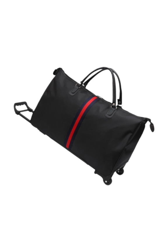 Rolling Duffel Bag Folded Luggage Weekender Bag for Weekends Away Business Trips 50 cmx22 cmx35 cm
