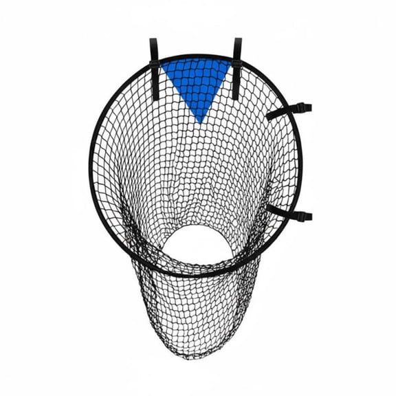 MERIGLARE Soccer Target Football Goal Training Net Precision Practice Aid Polyester Mesh Adjustable Buckles Foldable Portable for Young Players