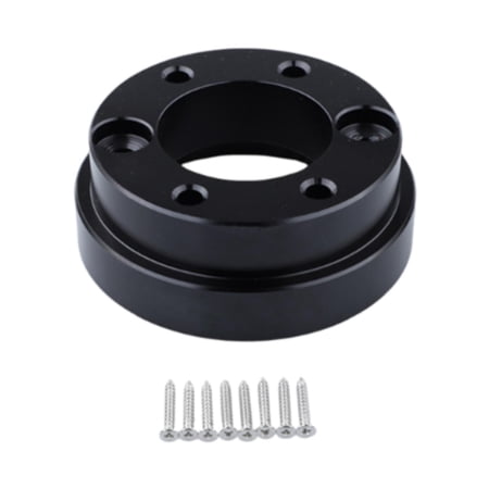 MERIGLARE Stee Wheel Adapter Plate Race Car Accessories Stee Wheel Socket Wheel Connector for G923 7cm/2.75" Pcd Wheel Black