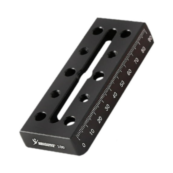 MERIGLARE Telescope Mounting Plate Professional Replacement Astronomical Telescope Accessories Astrophotography Aluminum Alloy 100mm Black