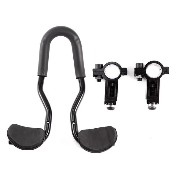 MERIGLARE Time Trial Handlebar Aero Bar Rest Bar Aluminum Alloy Compact Profile with 37 Cm Length for Efficient Posture on Road Bikes