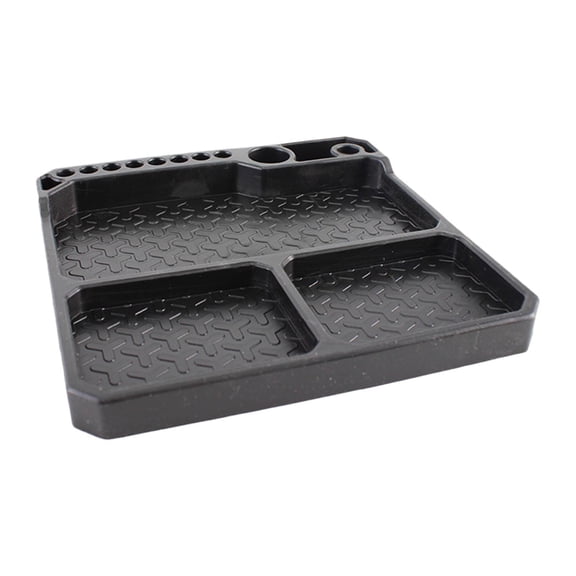 MERIGLARE Tool Tray with Tool Stand, 16 Cm X 16 Cm, Scratch-resistant, Multi-purpose Storage Tray for Electronics And Mobile Phone Repairs
