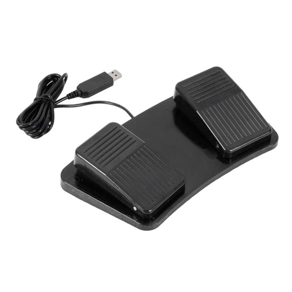MERIGLARE USB Foot Pedal Switch Key Press Simulator 200cm Long Line Tool Game Accessories Multipurpose Professional Keyboard Footswitch 2 Foot Pedal