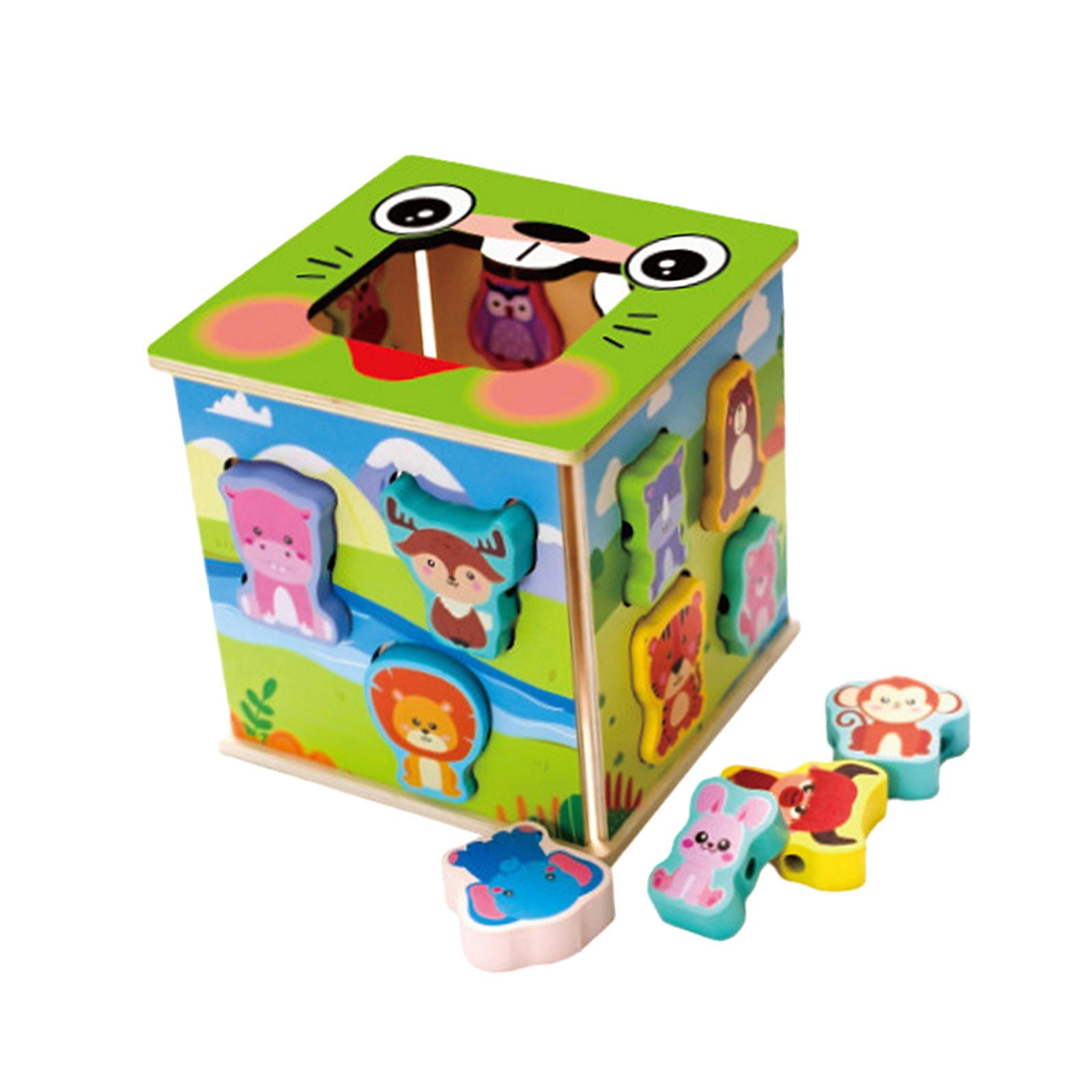 Baby Toys 12-18 Months Toys Wonder Cube Wooden Shape Sorter