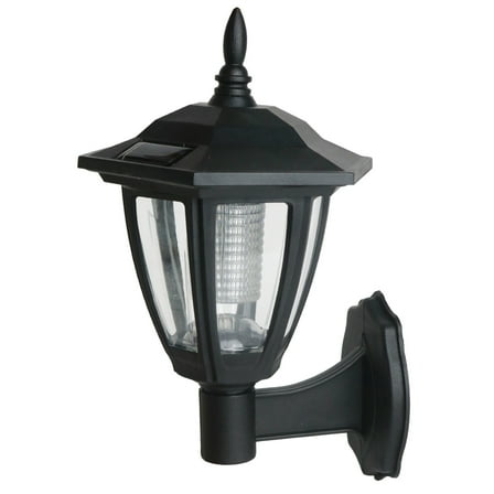 MERILER 1 Pack Solar Wall Lanterns - Outdoor Solar Powered Sconce Lights for Garden, Patio, Garage, and Front Door