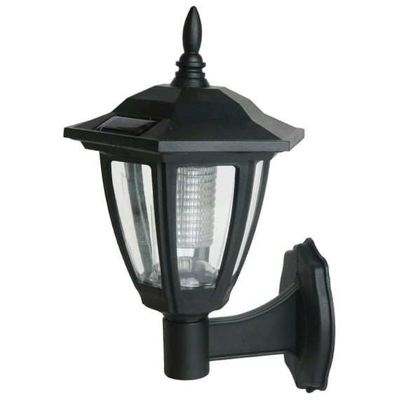 MERILER 1 Pack Solar Wall Lanterns - Outdoor Solar Powered Sconce Lights for Garden, Patio, Garage, and Front Door