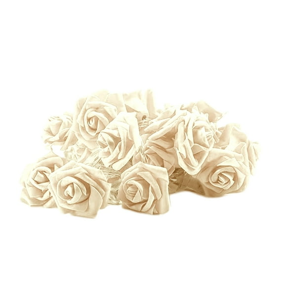 MERILER 10ft USB Rose LED String Lights for Romantic Decor, Perfect for Outdoor Valentine's Day, Wedding, Garden, Christmas, and Holiday Parties