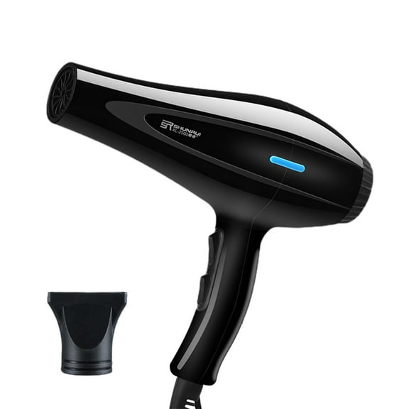 MERILER 110V Professional Hair Dryer with 5 Heat Settings - Black ABS Material, DC Motor, High Power 1000W for Fast Drying, Suitable for All Hairstyles, Lightweight and Portable for Home, Salon, Gym