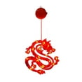 thumbnail image 1 of MERILER 2024 Chinese New Year LED Window Hanging Lights - Red Dragon Lantern and Firecrackers Design, Battery Operated with Suction Cups for Indoor Decoration, 1 of 6